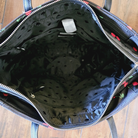 Kate Spade Women's The Little Belt Black Red Cherry Satchel Shoulder Handbag - Picture 12 of 14